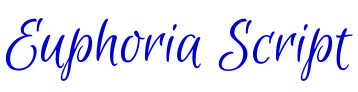 Euphoria Script шрифт
